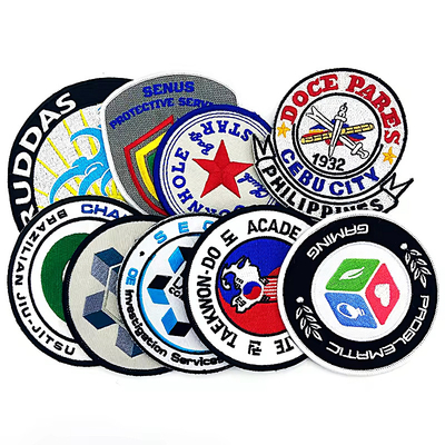 Custom Heat Press Borduurwerk schattig klein patch ijzer op hoed patches voor trucker hoed