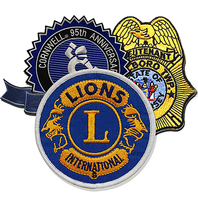 Op maat geborduurde borduurwerk patch ijzer op kleding ontwerper patches