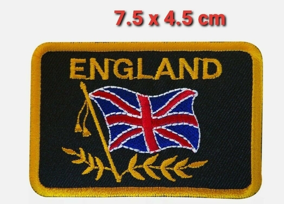 Van het de Vlagflard van keperstof de Katoen Geborduurde Engeland Unie Jack Sew On Embroidered Patch