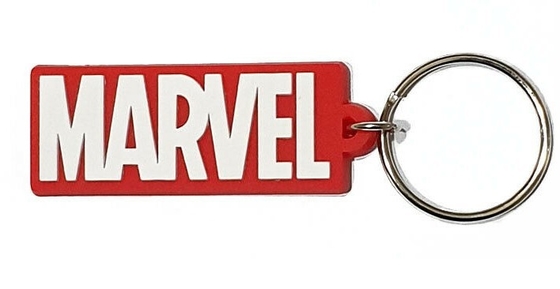 De Rubbersleutelring van pvc van wonderlogo keychain avengers