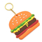 De zachte Leuke van de de Kettings 2D 3D Bevordering van Hamburgerpvc Zeer belangrijke Gift Mini Food Keychain