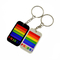Zacht Siliconepvc Vrolijk Pride Keychains Custom Rainbow Logo