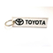 Toyota Custom Keychain Borduurwerk Dubbelzijdig Autocadeau Custom Logo Borduurwerk Sleutelhanger