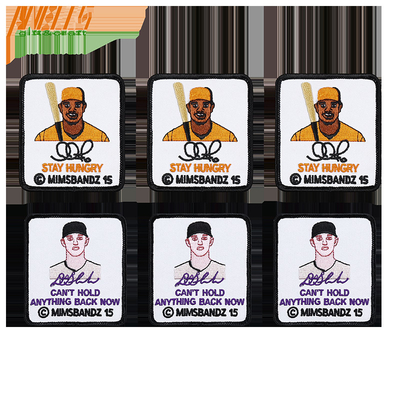 Op maat gemaakte geborduurde badge patch backing glue voor op maat gemaakte vereisten