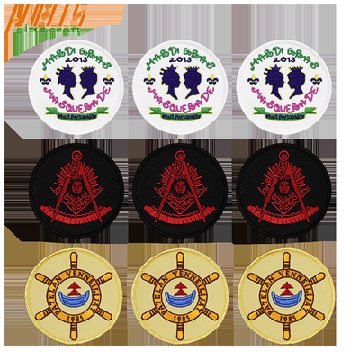 Op maat gemaakte geborduurde badge patch backing glue voor op maat gemaakte vereisten