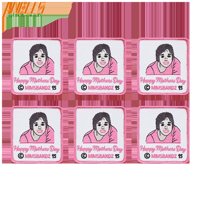 Geknoeid Border Custom Iron op geborduurde pleisters Gepersonaliseerd en op maat gemaakt