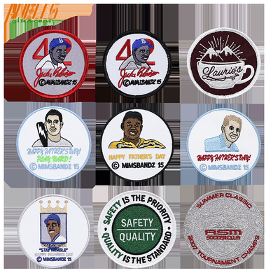 Aangepaste borduurwerk Patches Iron On Merrowed Border en aangepast ontwerp