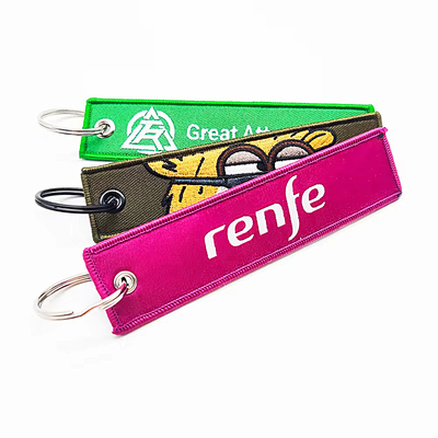 Op maat gemaakte sleutelketting met grote ring voor promotie en souvenir