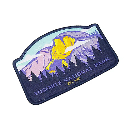 Custom Iron On Woven Label Patch Brand Logo Badge Woven Patches voor kleding