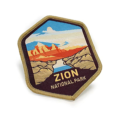 Custom Iron On Woven Label Patch Brand Logo Badge Woven Patches voor kleding