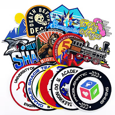 Gepersonaliseerde geborduurde badge Velcro back patches voor jeans en jassen