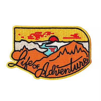 Goedkwaliteit Custom Embroidery Label Patch Hook en Loop Embroidered Patches