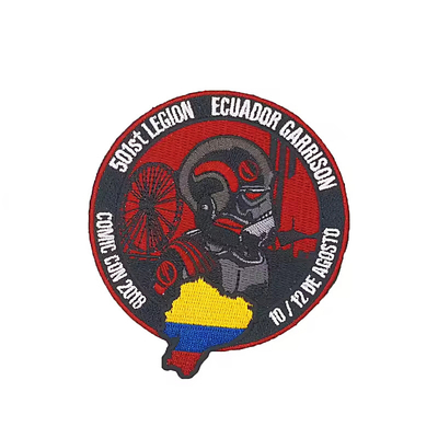 Op maat geborduurde borduurwerk patch ijzer op kleding ontwerper patches