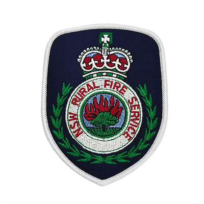 Geborduurde badges Groothandel Custom Trucker Hoed Logo IJzer op reflecterend doek Westerse hoed Borduurplaten voor kleding