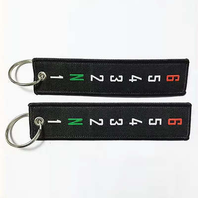 Custom Car Logo Custom Woven Keychain met aanvaardbare OEM/ODM