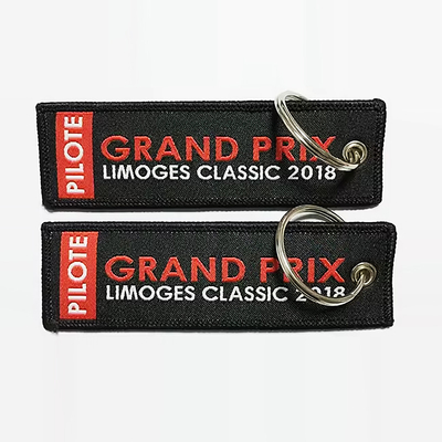 Custom Car Logo Custom Woven Keychain met aanvaardbare OEM/ODM