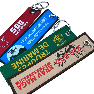 Custom Car Logo Custom Woven Keychain met aanvaardbare OEM/ODM