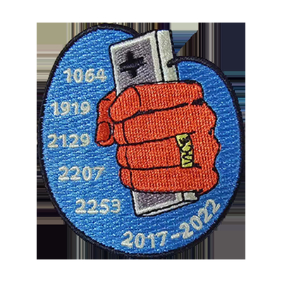 Groothandel Mode Geweven geborduurde badges Op maat geborduurde pleister