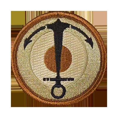Geborduurde geweven stoffen logo patch met haak bevestiging voor aangepaste hoeden en kleding
