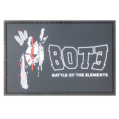 Gepersonaliseerde zachte rubber siliconen pvc pleister met haak backing dikte 4 mm