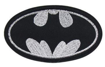 Borduurwerkijzer op Applique-Flard 4“ BATMAN LOGO Heat Cut Border