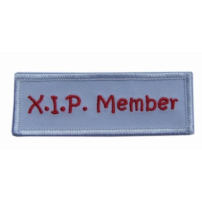 Ijzer op Geborduurd Logo Patches Twill Felt X VIDEO'Sxvideos Grappige Sporten