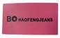 Van de de Jeansvrachtwagenchauffeur van Debossedlogo custom leather labels PMS het Flard van het de Hoedenleer