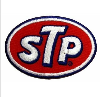 STP-Sponsor Motorsport die 2,5 het Flard van“ x 3,6“ rennen Logo Sew Ironed On Embroidery