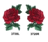 De rode Rose Flower Embroidery Sew Patch-Kleur van Douanepantone voor Kleren