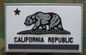 Haak Militaire Rubber Tactische Flarden van de Republiek Californië Flard pvc Zwarte Witte 2x3 de“