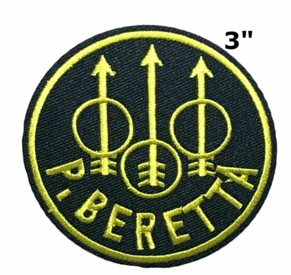 P Beretta Logo Embroidered Hook Loop Patch het Tactische Toestel Applique van het Kentekenmoreel