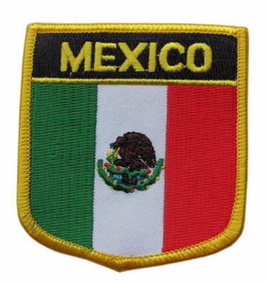 Van de de Vlagkeperstof van Mexico Douane Geborduurd Wasbaar Flard Als achtergrond 12C