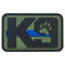 K9 van het het Flard het Militaire Tactische Embleem van pvc van het Hondmoreel van de de Kentekenshaak Achter Rubberflard