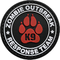 Zombie Outbreak Response Team Kitty Custom Rubber PVC-patch 90 mm diameter klittenband