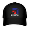 Cessna Aircraft Black Hat Twill Cap geborduurd logo Baseball Cap