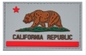 Van het Moreelpvc van de Republiek van Californië Vlag Gekleurd van het Flard 3D Eco Vriendschappelijk Zacht pvc